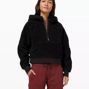 Lululemon Sherpa Scuba Half Zip, Black - Size M/L